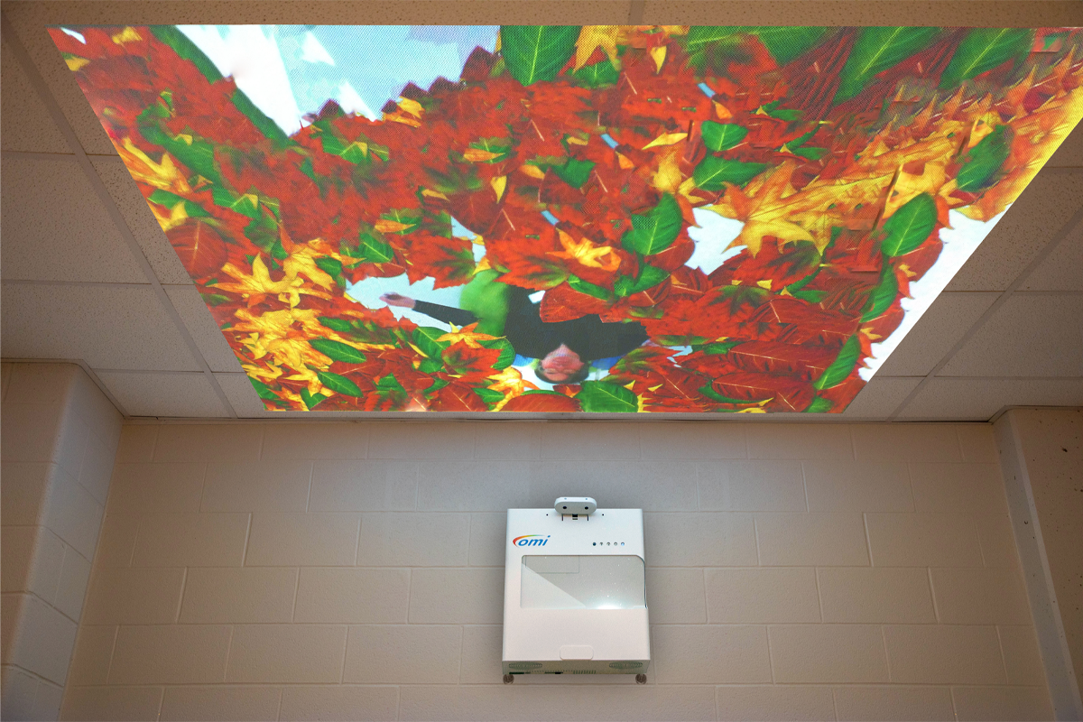 interactive ceiling projections for sensory rooms for SEND and autism