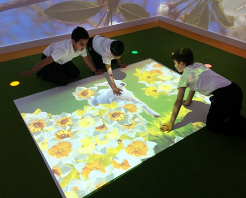 children playing in an omi sensory room for autism
