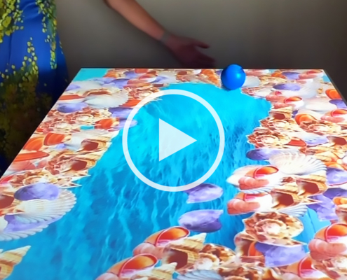 See how the Mobii works to create interactive sensory projections on any table floor or horizontal surface