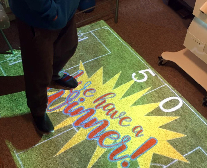 floor games with mobii magic carpet projector