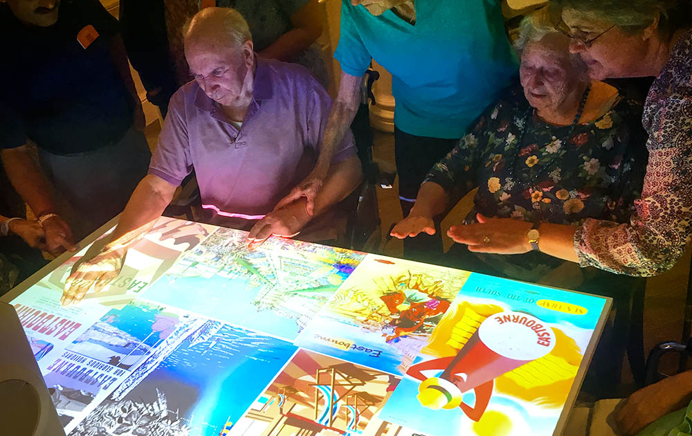 mobii magic table projector life stroies projections in care home