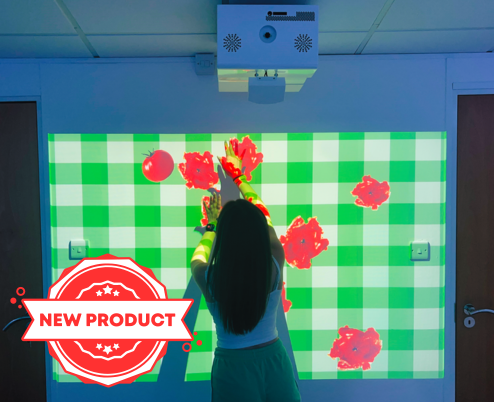 interactive experience Autism Sensory Projection on a wall