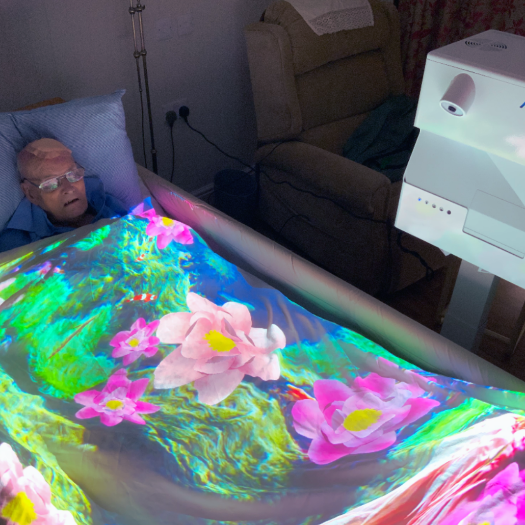 Mobii Sensory Projector ideal for autism, projecting and interactive display onto a table top