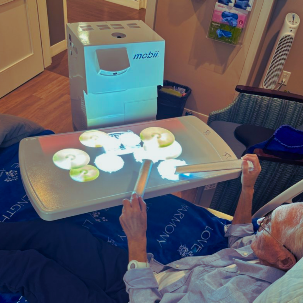 Mobii Sensory Projector ideal for autism, projecting and interactive display onto a table top