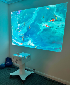 omiRelfex mobile interactive sensory wall projector system for SEN